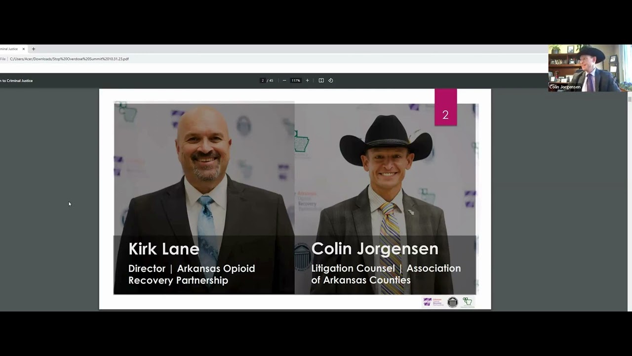Arkansas Opioid Recovery Presentation - Live Tampa Bay Stakeholder Coalition Meeting 11/2